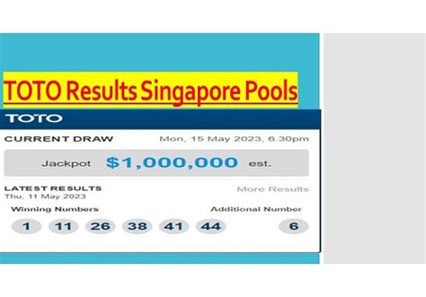 Singapore Pools Lottery Results in Singapore Today.